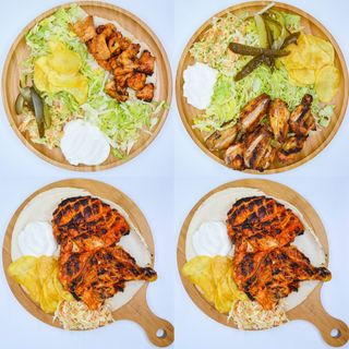 4 x gratar pui: frigarui pui + aripioare + 2 x jumătate de pui