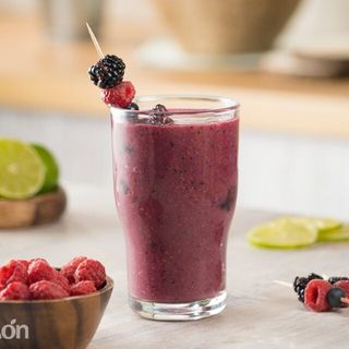 Zumo de mora con leche