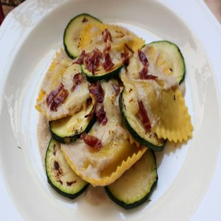 Raviolis Jamón Y Setas