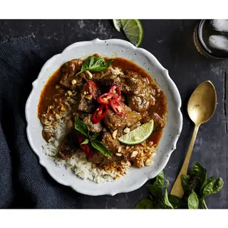 Coconut Beef Curry with Rice