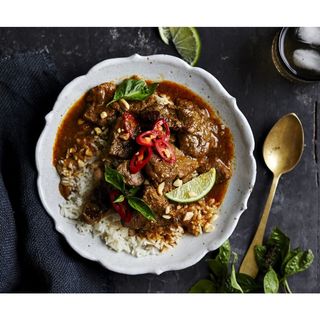 Coconut Beef Curry with Rice