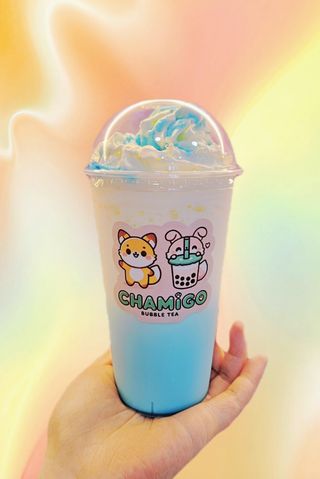 Blue Curacao com Chantilly