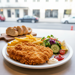 Crispy de pui farfurie