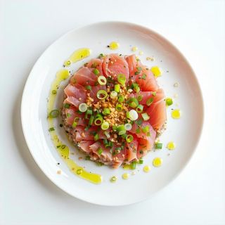 Gluten free - tartare di tonno con cipollotti e zenzero 110 g