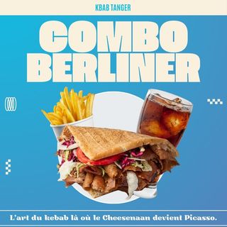 Menu Kebab Berliner Poulet + Frites + Boisson 