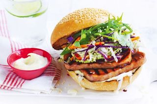 Asian Twist Burger Chicken or Beef
