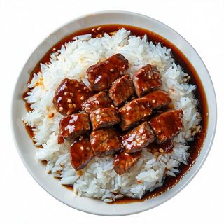 45 Riso con carne alla salsa di soia