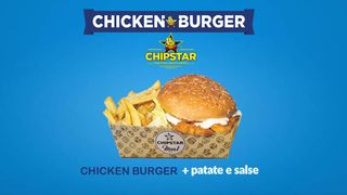 Chicken Burger + Patatine 