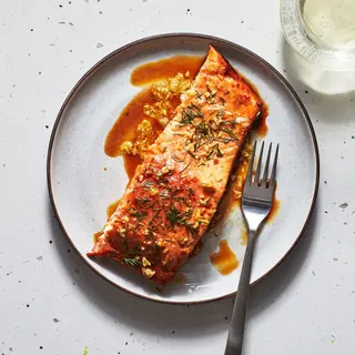 Grilled salmon