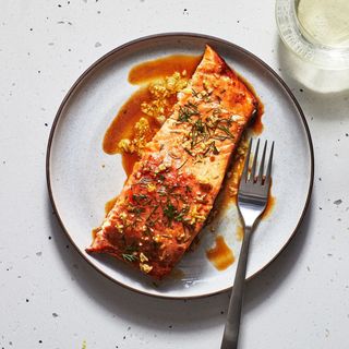 Grilled salmon