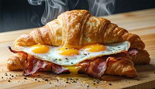 Egg And Bacon Croissant