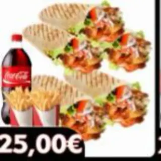 Menú 5 durum kebab