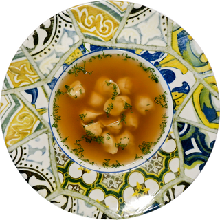 КОНСОМЕ З ЦЕСАРКИ ТА АНЬЙОЛІНІ