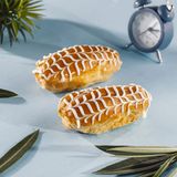 ეკლერი კარამელის მინანქრით