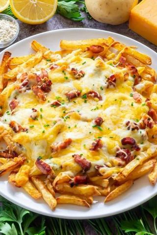 Patatas Con Queso Y Bacon