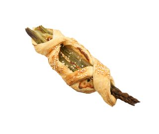 Francuskie ciasto ze szparagami i beszamelem