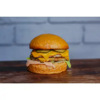 Chick n Cheese double burger