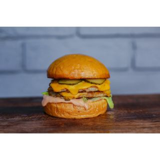 Chick n Cheese double burger