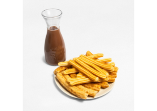 2 RACIONES CHURROS + 2 DOS RACIONES PORRAS + 1L CHOCOLATE (4 PERSONAS)