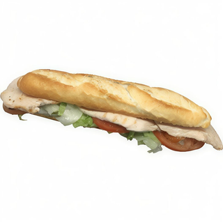 Bocadillo De Pollo Desmenuzado