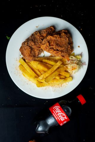 2 Pcs Of Crispy Chicken + Chips (M) + Pepsi