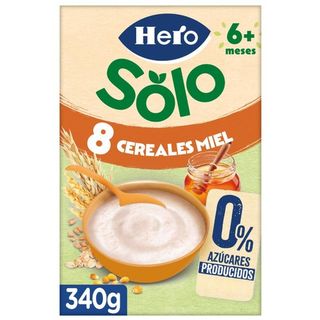Papillas 8 Cereales-Miel Hero 340 G
