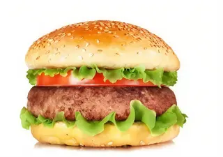 Hamburguesa de ternera con ensalada y queso
