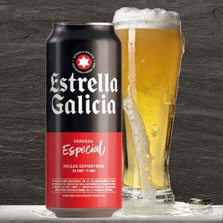 Cerveza Estrella Galicia, lata 500 ml.