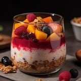 granola au yaourt et fruits frais