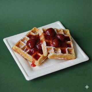 Waffle con Marmellata di fragole