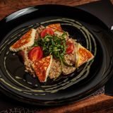 Ječmeni rižoto sa gljivama uz grilovani sir