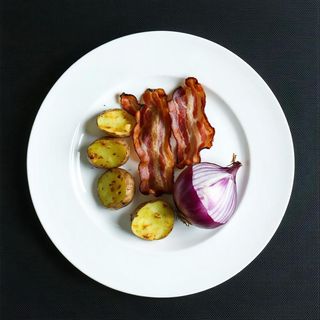 Patate al forno speck e cipolla - grandi