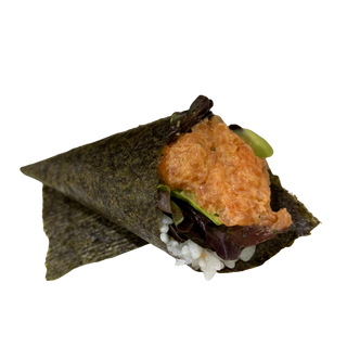 36. Temaki Spicy Salmón (1 Pza.)