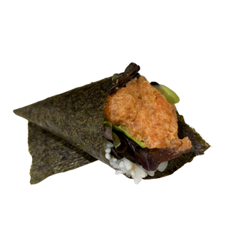 36. Temaki Spicy Salmón (1 Pza.)