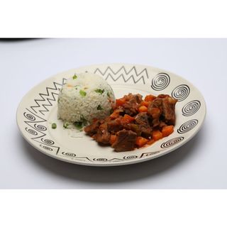 Rice served with sauce