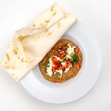 Babaganoush cu stracciatella și salsa de roșii