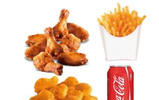 Menú Alitas de pollo 