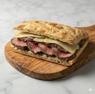 Panino con filetto e pecorino sardo stagionato 36 mesi
