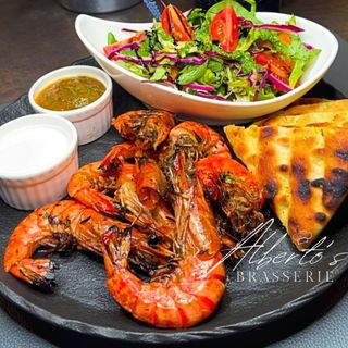 Creveti black tiger la gratar si salsa fresh 550g