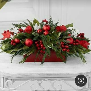 Centro tavola Natalizio rettangolare