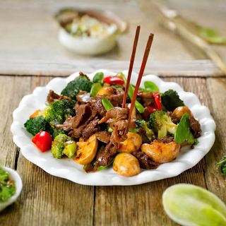 Bœuf aux Champignons & Bambou