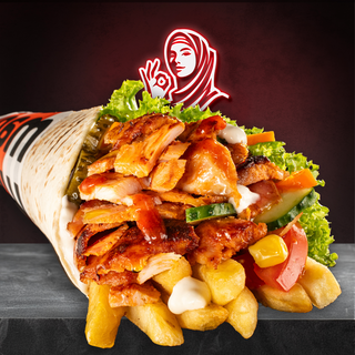Shawarma de pui lipie medie