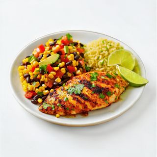 Filé De Poulet À La Mexicaine - Servi avec deux Garnitures