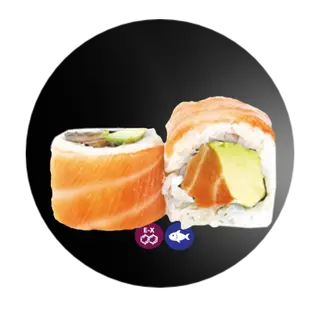 708. Salmón Uramaki (8 Uds.)