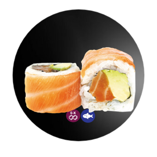 708. Salmón Uramaki (8 Uds.)