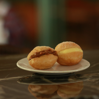 Pelotas de Fraile con crema o dulce de leche