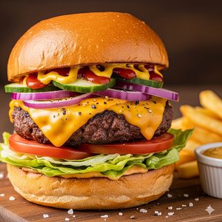 Superbueno cheeseburger old school