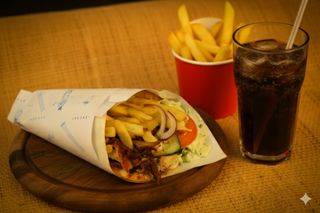 Menu Pita Pollo + Sacchetto patatine + Bibita