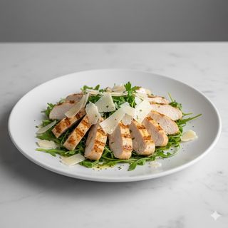 Tagliata di pollo con rucola e grana