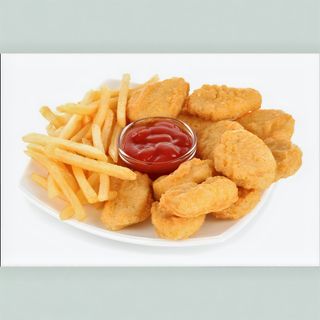 Nuggets Con Patatas Fritas